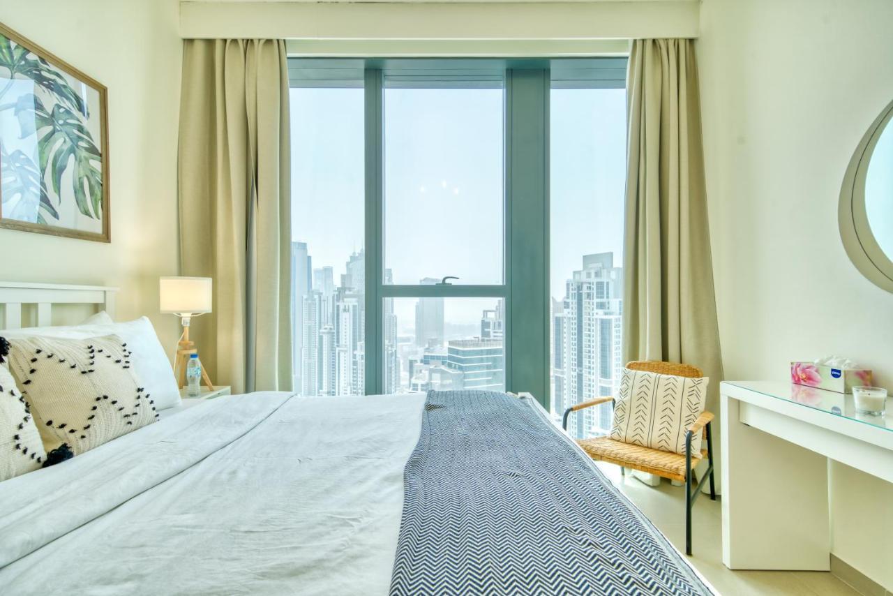 Boho-Chic Cosy 1Br, Minutes To Burj Khalifa Apartamento Dubai Exterior foto